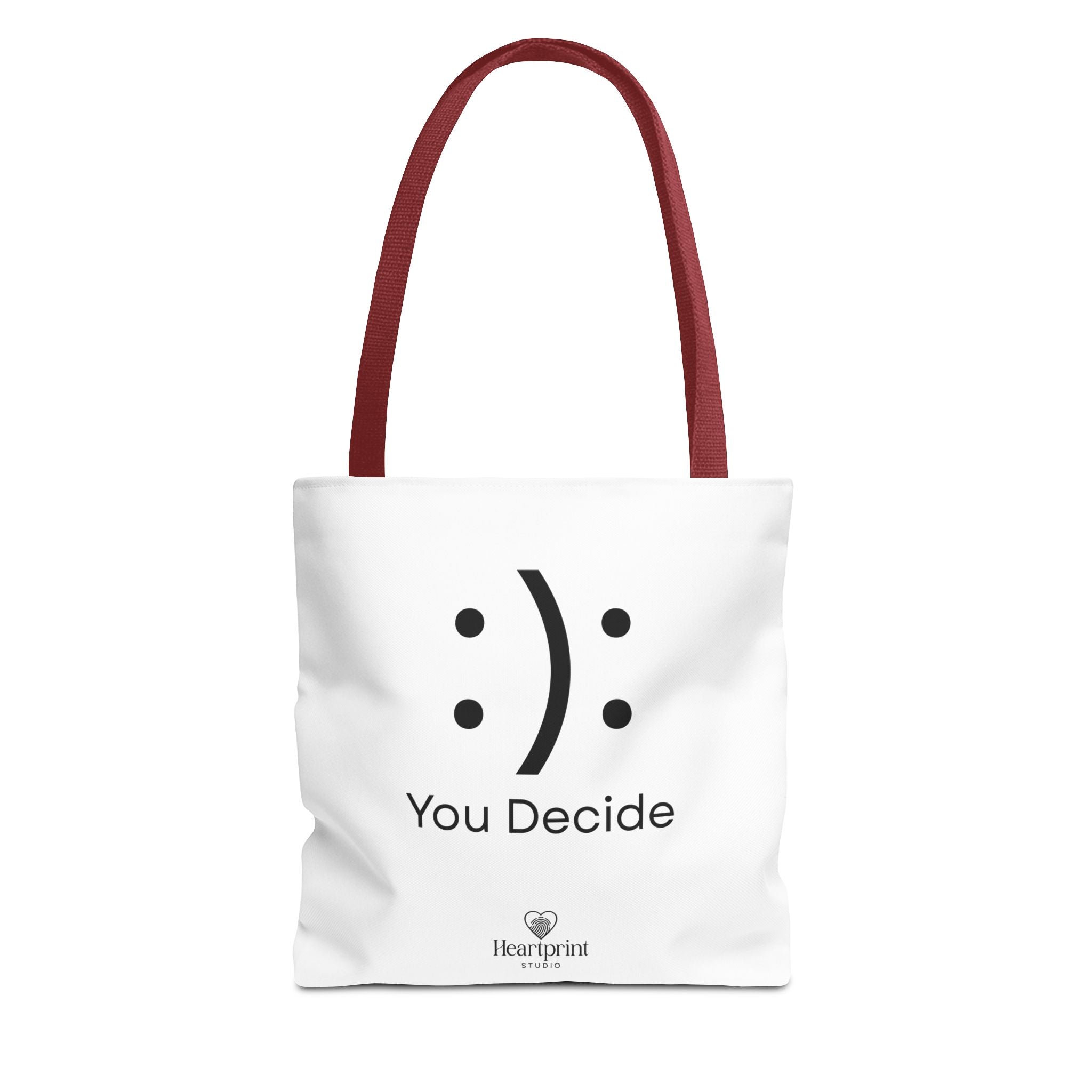 You Decide Emoticon Tote Bag