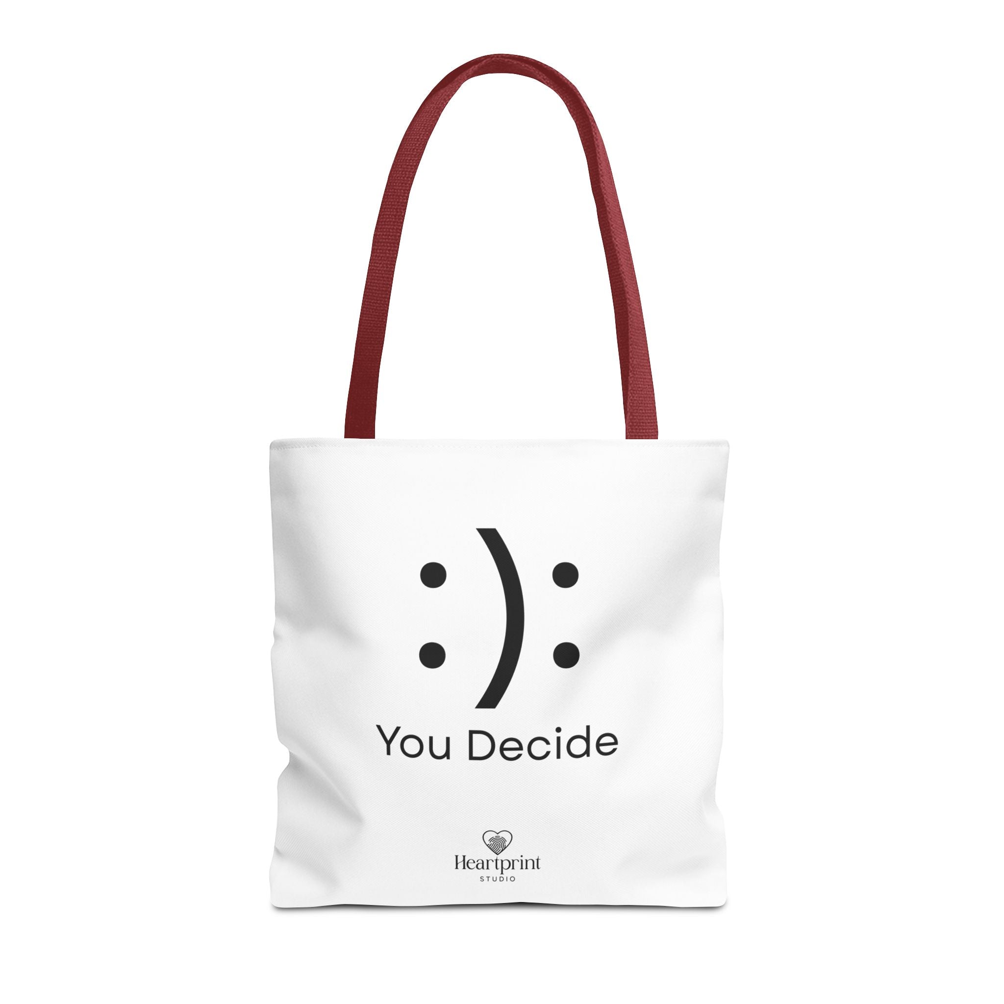 You Decide Emoticon Tote Bag