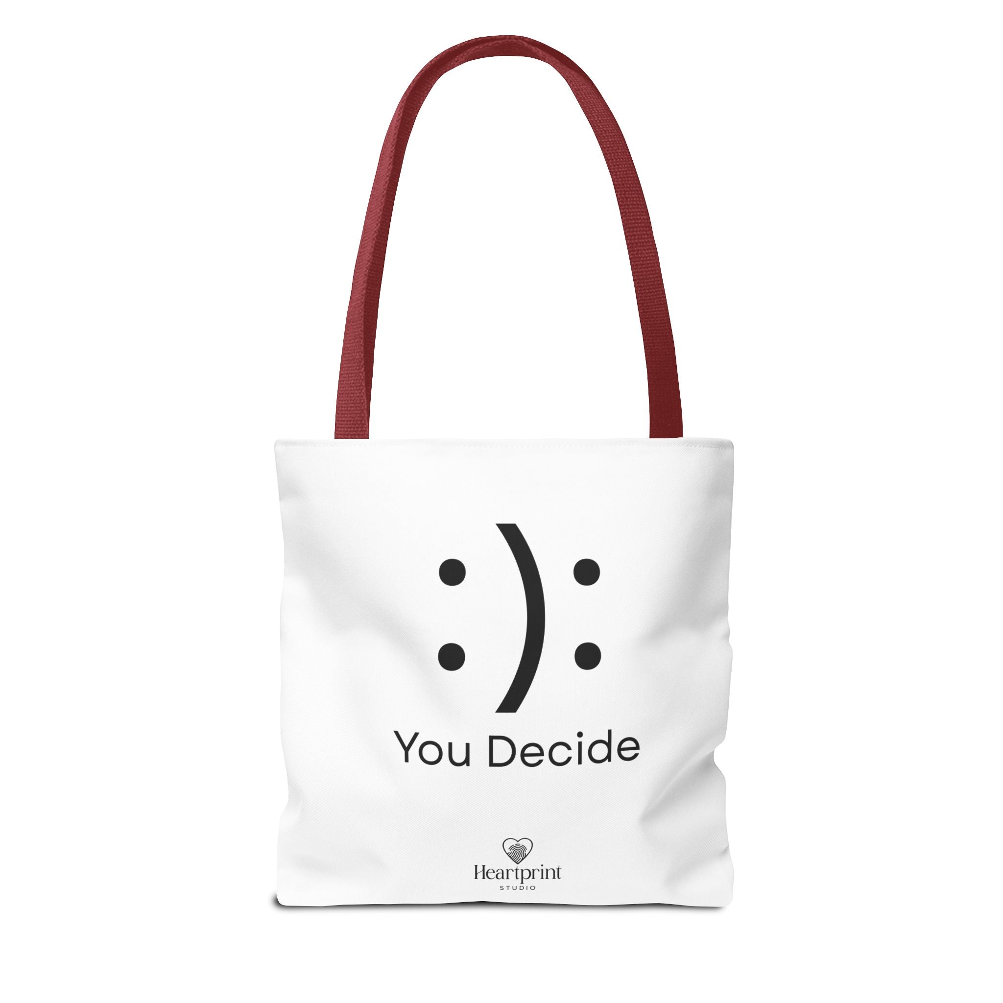 You Decide Emoticon Tote Bag