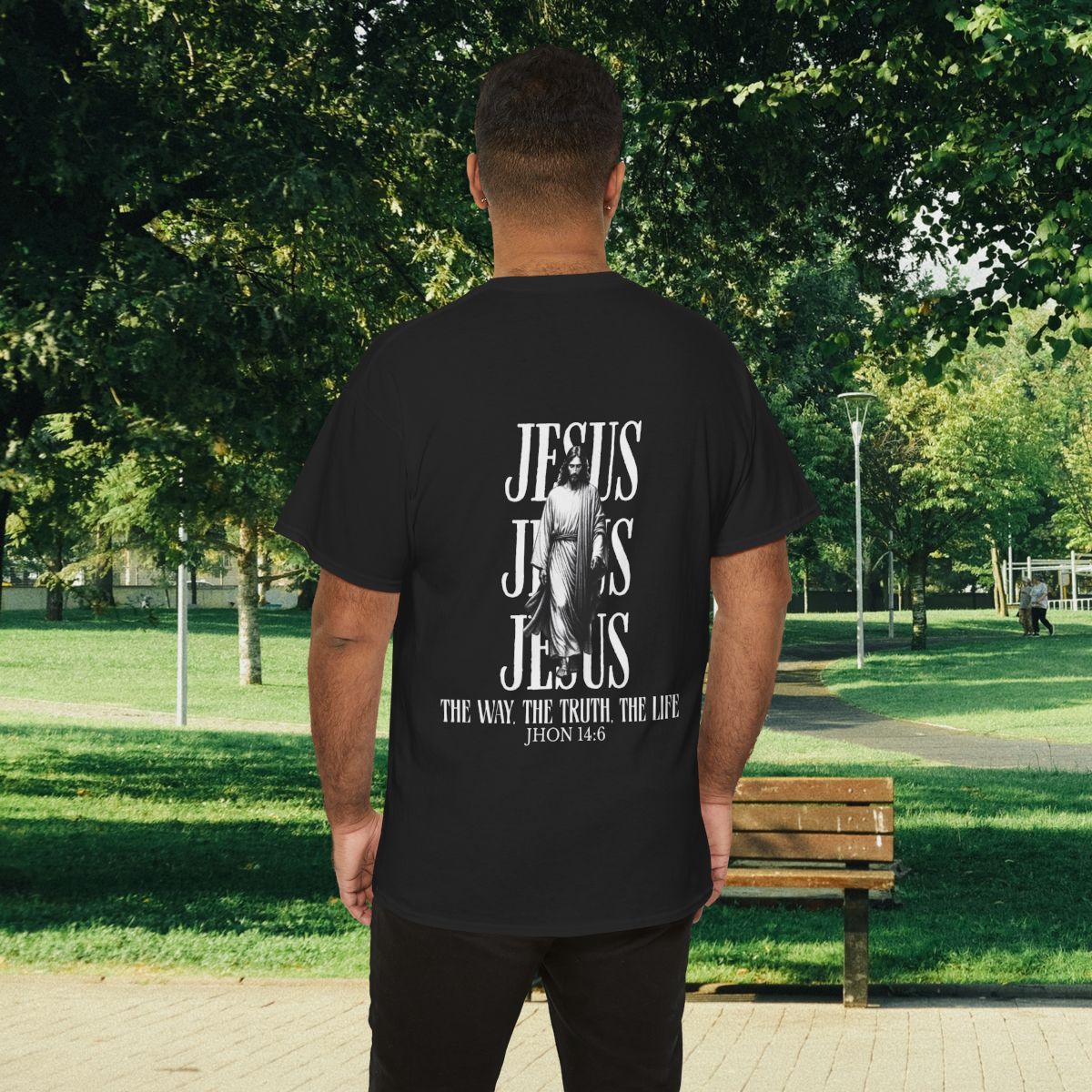 Jesus Black & White T‑Shirt