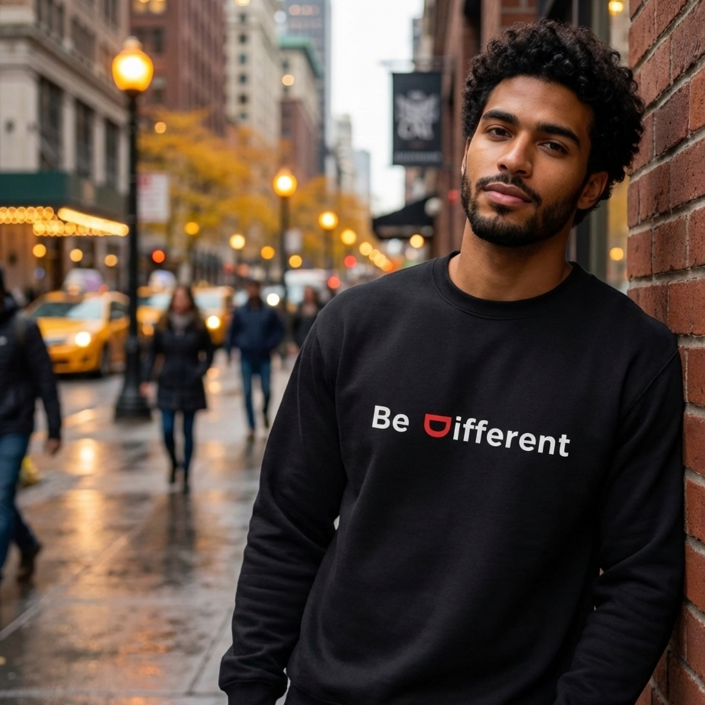Be Different Quote Sweatshirt