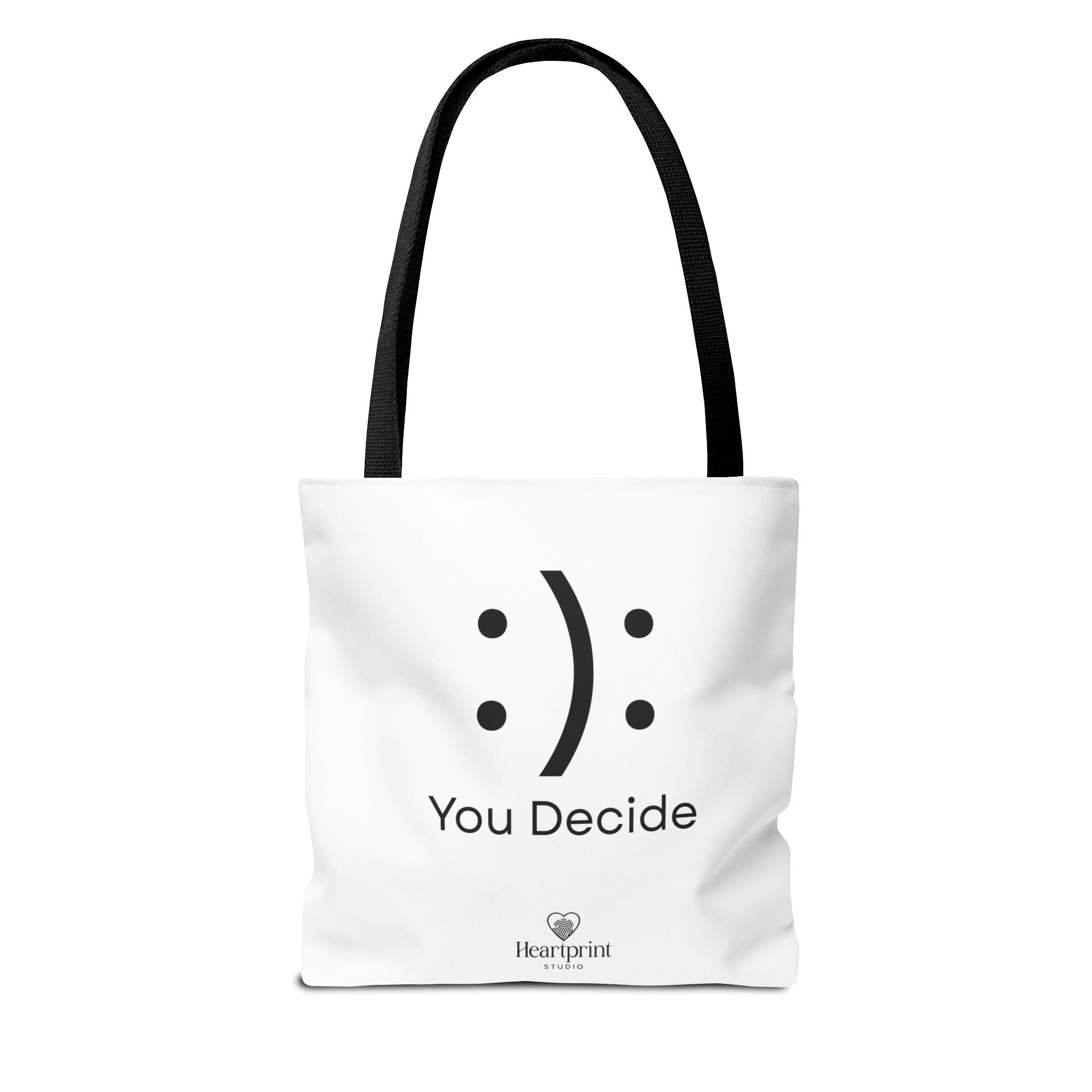 You Decide Emoticon Tote Bag
