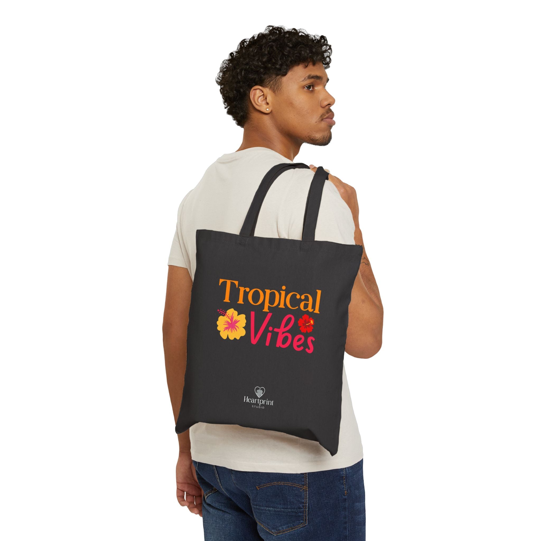 Tropical Vibes Canvas Tote